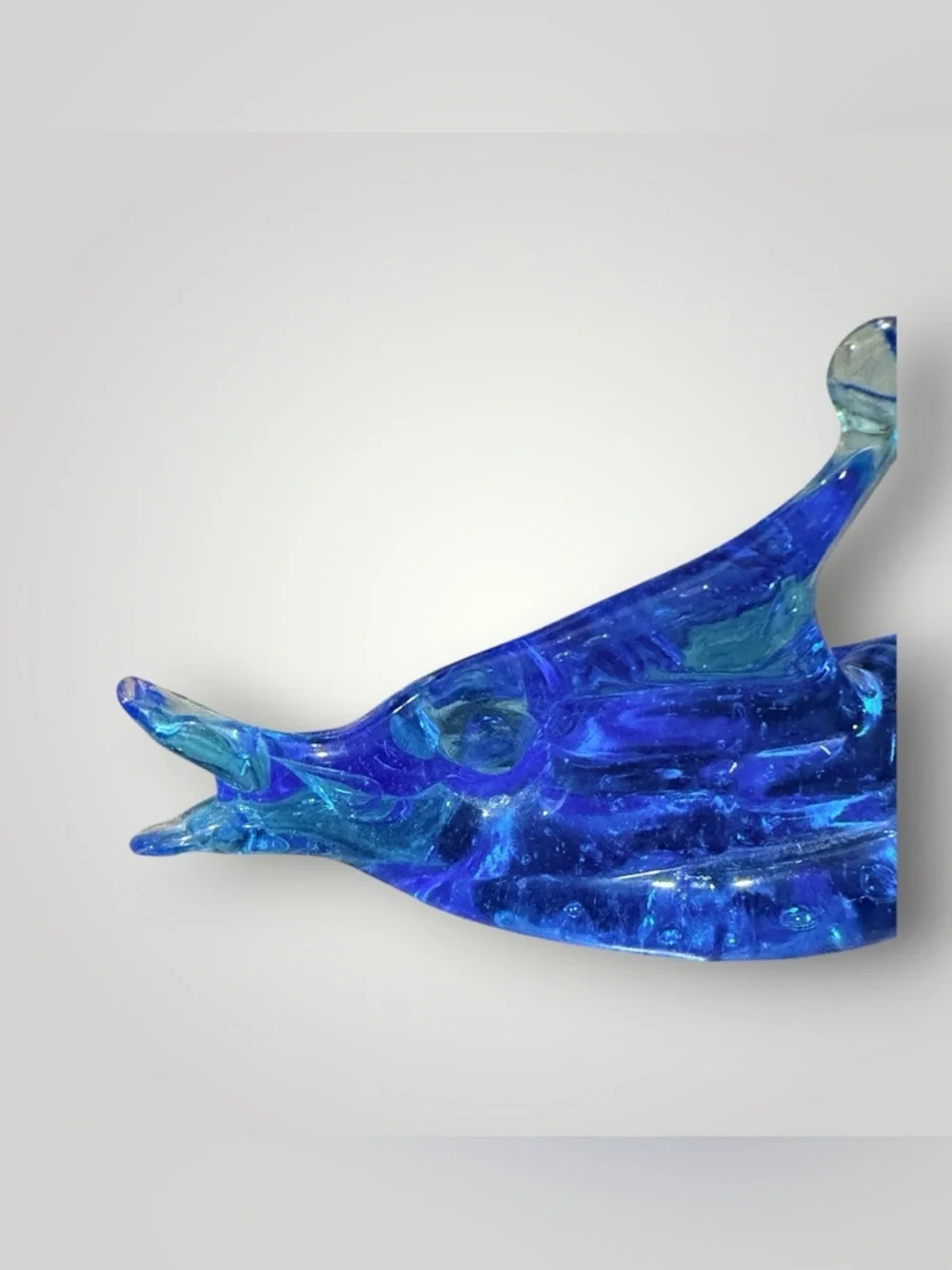 Vintage Fish Glass Art Style Sculpture
